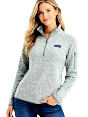 PATAGONIA"Better Sweater"  Womens Gray 1/4 Zip Fleece Pullover